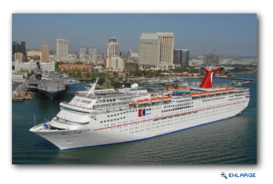 A new four- and five-day cruise option featuring day-long calls at Cabo San Lucas will be added to the Carnival Elation's existing schedule from San Diego in July 2009, complementing the ship's popular three- and four-day Baja program.