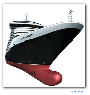 Cunard Line revealed itinerary and design plans this week for its newest ship, Queen Elizabeth, which is scheduled to enter service on 12 October 2010, giving one of the oldest names in shipping the strength of operating the youngest fleet in the industry.